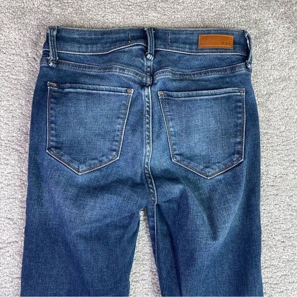 Abercrombie & Fitch Jeans Women's 24 Blue Skinny Mid-Rise Dark Denim - Picture 4 of 11